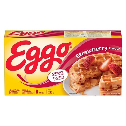 Kellogg's Eggo Frozen Waffles Strawberry 280 g
