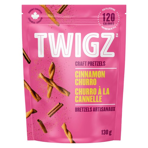 Twigz Craft Pretzels Cinnamon Churro 130 g