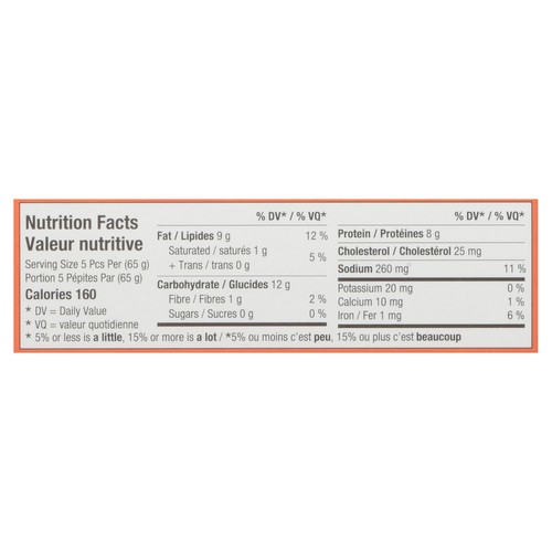 Watson Ridge Frozen Popcorn Chicken Breaded Fully Cooked 800 g