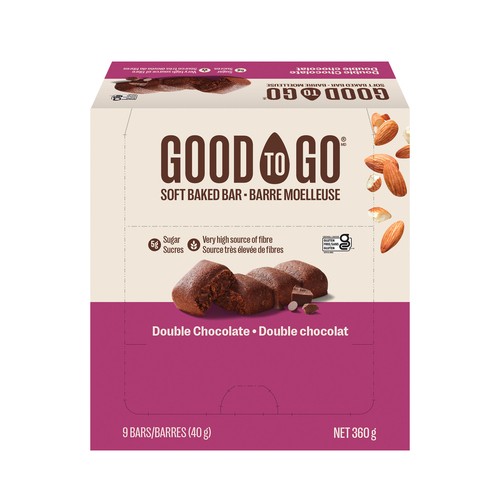 Good To Go Soft Baked Bars Double Chocolate 9 x 40 g