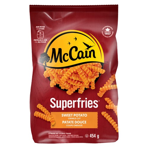 McCain Frozen Superfries Sweet Potato Fries Crinkle Cut 454 g