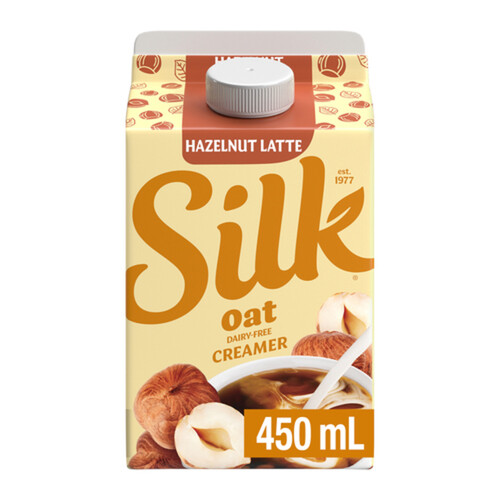 Silk Oat Plant Based Coffee Creamer Hazelnut Latte 450 ml