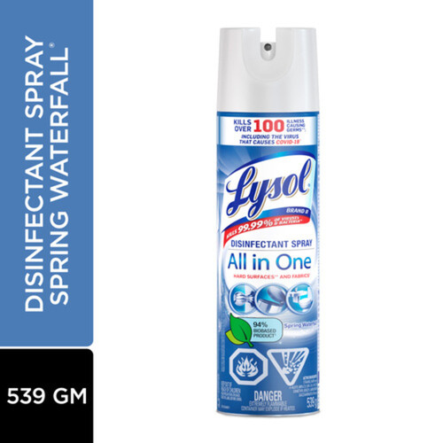 Lysol Disinfectant Spray All In One Spring Waterfall 539 g