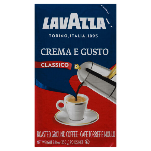 Lavazza Ground Coffee Creama E Gusto Classico Roasted Brick 250 g