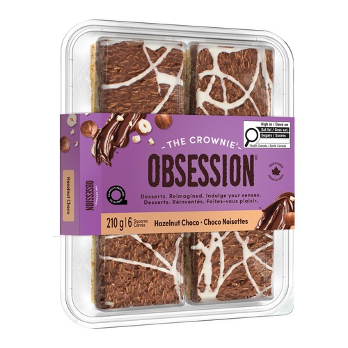 Obsession The Crownie Squares Hazelnut Choco 210 g