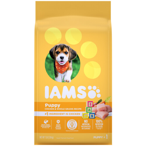 IAMS Puppy Dry Dog Food Chicken And Whole Grains 3.18 kg