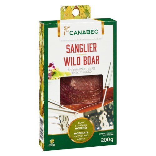 Gibiers Canabec Frozen Wild Boar For Chinese Fondue 200 g
