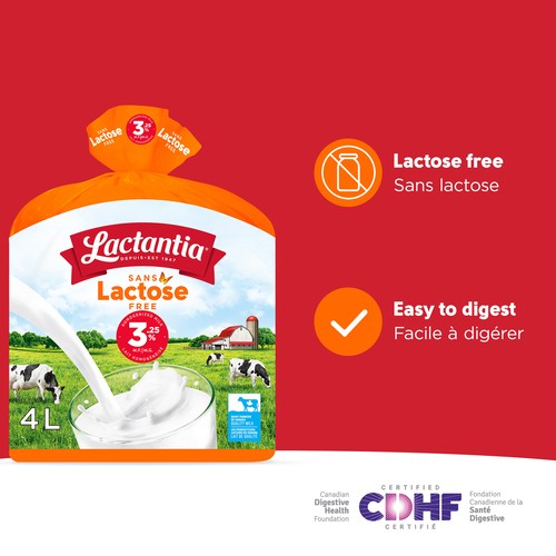 Lactantia Lactose-Free 3.25% Whole Milk 4 L