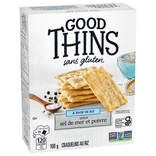 Christie Good Thins Craquelins de riz au sel et au poivre 100 g