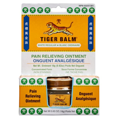 Tiger Balm Regular Pain Relieving White Ointment 18 g