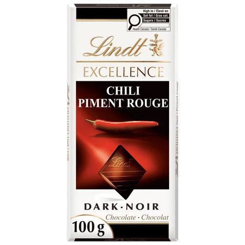 Lindt Excellence Dark Chocolate Bar Chili 100 g