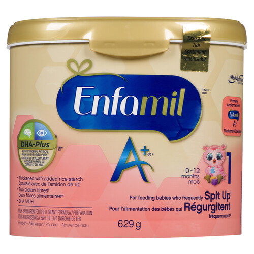Enfamil A+ Feeding Babies Who Spit Up Infant Formula 629 g