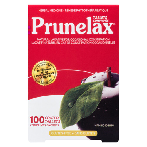 Prunelax Gluten-Free Laxative Tablets 100 EA