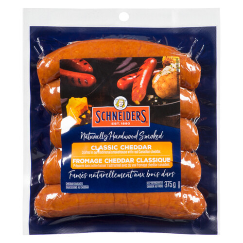 Schneiders Smoked Sausage Classic Cheddar 375 g