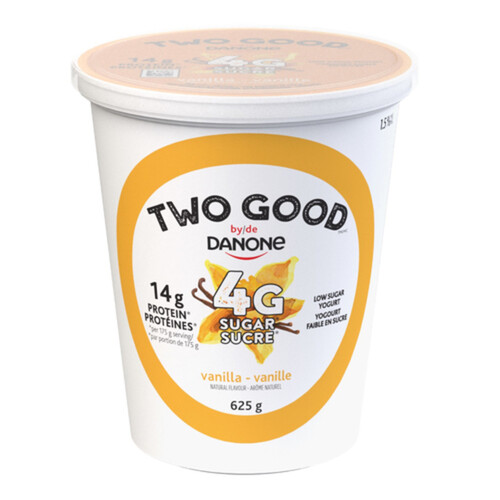 Two Good Low Sugar Yogurt Vanilla 2 g Sugar 8 g Protein Value Tub 625 g