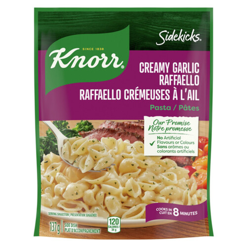 Knorr Sidekicks Pasta Side Creamy Garlic Raffaello 137 g