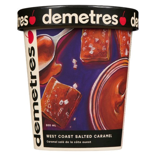 Demetres Ice Cream West Coast Salted Caramel 500 ml