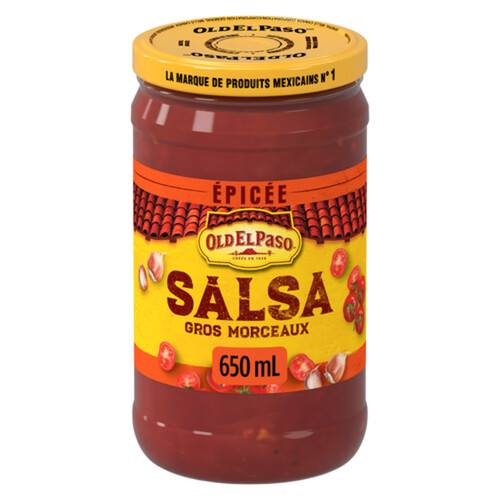 Old El Paso Thick N' Chunky Salsa Hot 650 ml