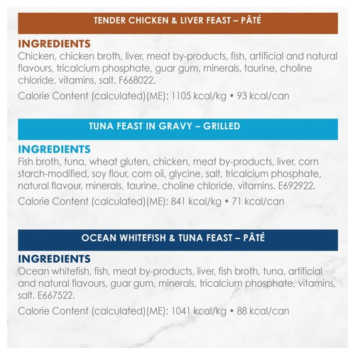 Fancy Feast Wet Cat Food Gourmet Food Variety Pack 12 x 85 g