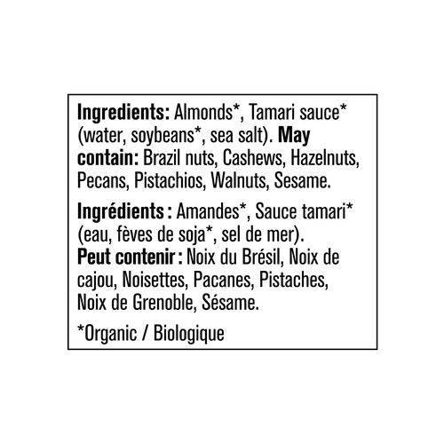 Prana Organic Almonds Tamari 150 g