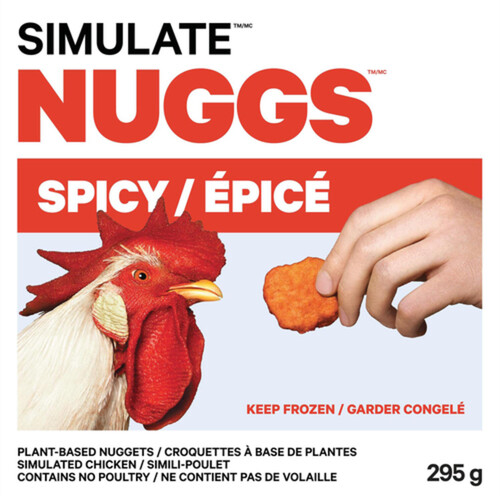 Simulate NUGGS Spicy Plant-Based Frozen Nuggets 295 g