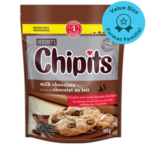 Hershey's Gluten-Free Chipits Milk Chocolate 900 g