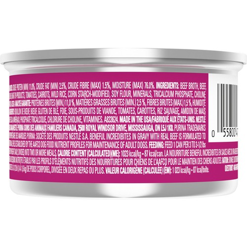 Beneful Incredibites Dog Food Gravy Beef 85 g