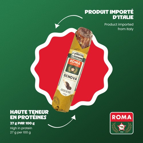 Roma D'Italia Genova Salamino With Black Pepper 175 g