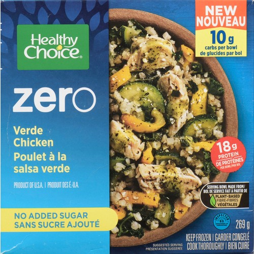 Healthy Choice Zero Frozen Verde Chicken No Added Sugar 269 g 