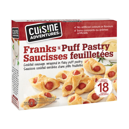 Cuisine Adventures In Puff Pastry Frozen Mini Sausages 315 g