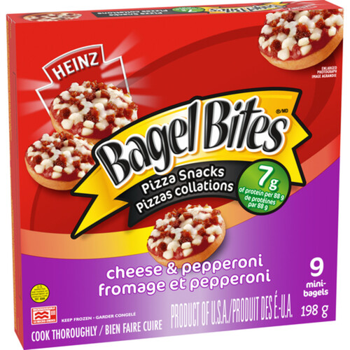 Bagel Bites Frozen Pizza Snack Cheese & Pepperoni 198 g
