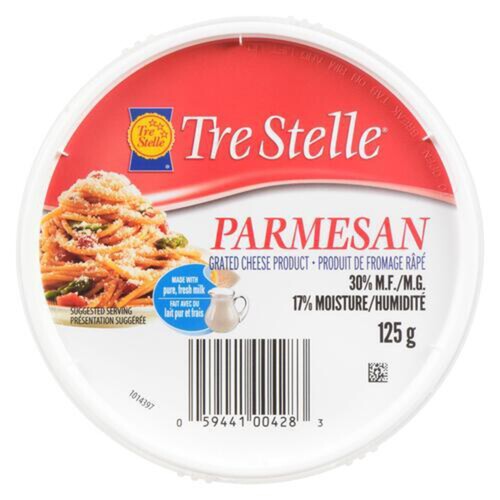Tre Stelle Parmesan Cheese Grated 125 g
