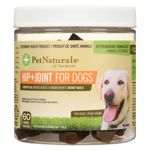 Pet Naturals Pet Supplements Hip + Joint For Dogs 60 EA