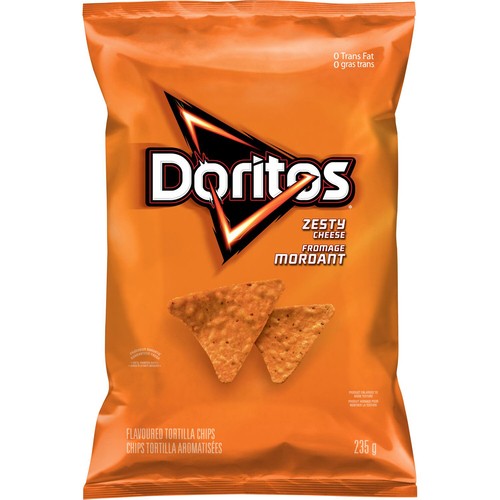 Doritos Tortilla Chips Zesty Cheese 235 g