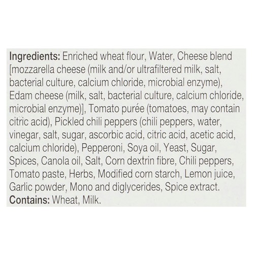 Dr. Oetker Ristorante Frozen Thin Crust Pizza Pickled Chili Peppers Spicy Tomato 362 g