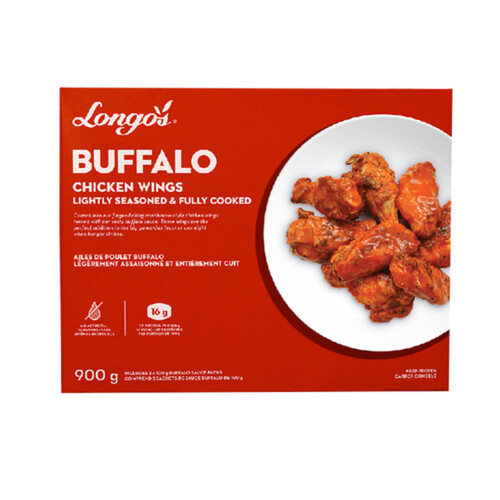 Longo's Frozen Chicken Wings Buffalo 900 g