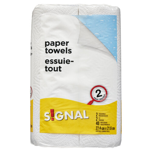 Signal Paper Towels Regular 40 Sheets 2 Rolls 