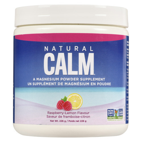 Natural Calm Supplement Magnesium Powder Raspberry Lemon 226 g