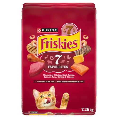 Friskies 7 Dry Cat Food Seven Favourite Flavours 7.26 kg