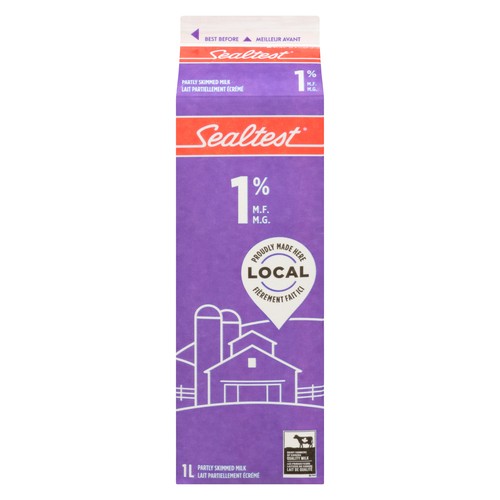 Sealtest 1% Milk Partly Skimmed  1 L