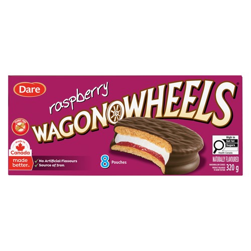 Dare Peanut-Free Wagon Wheels Raspberry 320 g