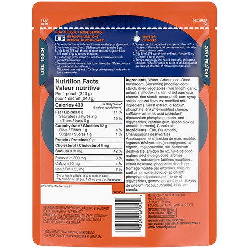 Ben's Original Risotto Creamy Mushroom 240 g