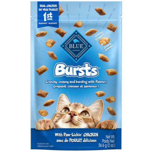 Blue Buffalo Bursts Cat Treats Crunchy Chicken 56.6 g