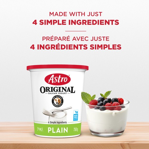 Astro Original 3% Yogurt Balkan Style Plain 750 g