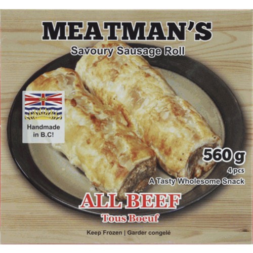 Meatmans All Beef Sausage Roll 560 g