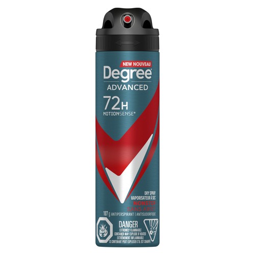 Degree Men Advanced Dry Spray Antiperspirant Nonstop Deodorant 107 g