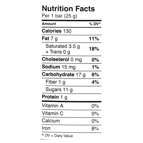 Glutino Gluten-Free Candy Bar Dark Chocolate 125 g