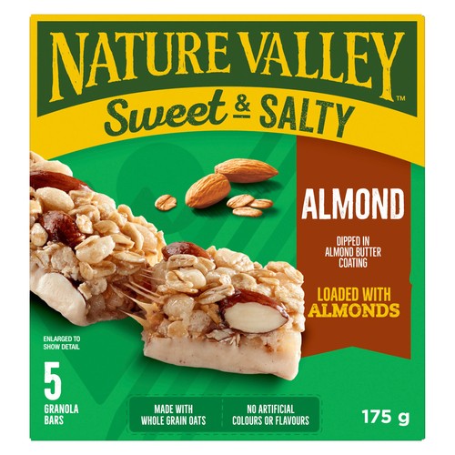 Nature Valley Sweet & Salty Granola Bars Chewy Almond 5 Pack 175 g