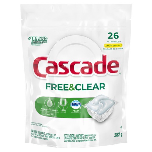 Cascade Dishwasher Detergent Lemon Essence 26 Pack