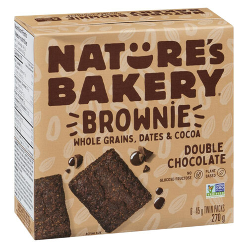 Natures Bakery Brownie Double Chocolate 270 g